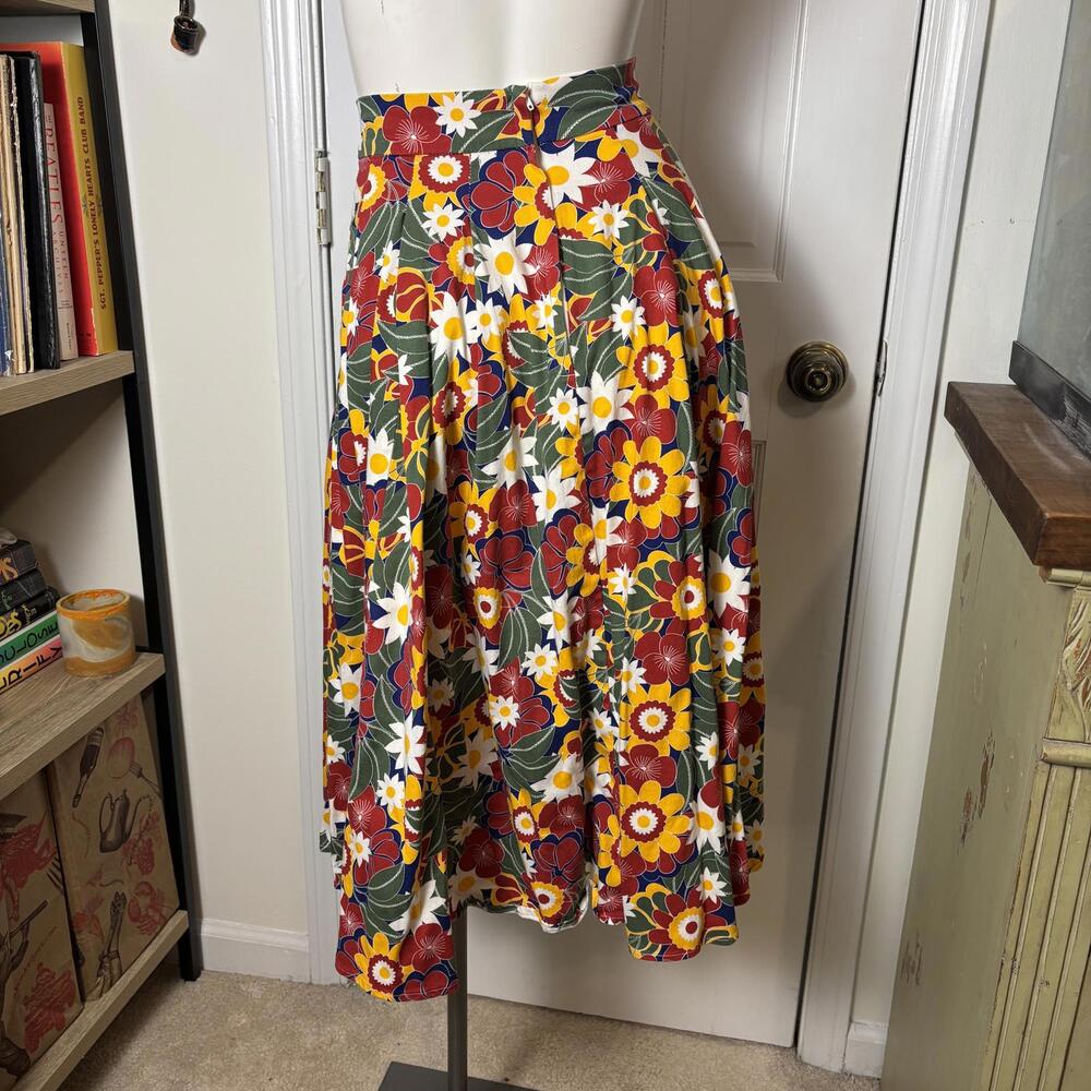 ModCloth Color Floral Skirt XS - Picture 2 of 7